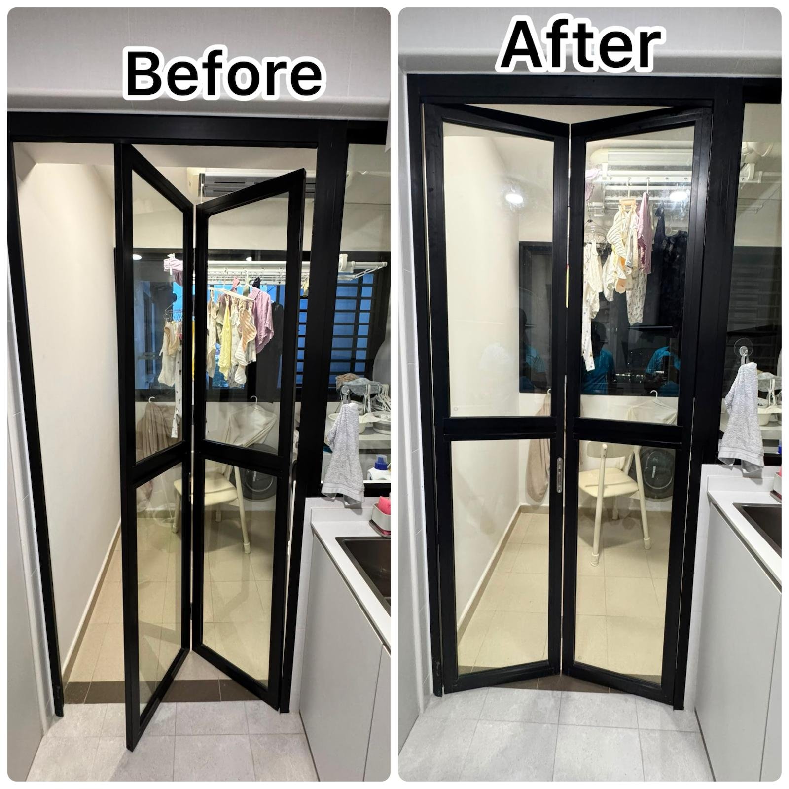Bi-Fold Glass Door Repair & Adjustment Service in Singapore